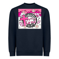 Navy doing my best and letting god Heavyweight Sweatshirt - MaliasSmallBusiness