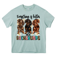 Arona everything is better with dachshunds Heavy Core Tee - JahusDesignShop