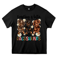 Black everything is better with dachshunds Heavy Core Tee - JahusDesignShop