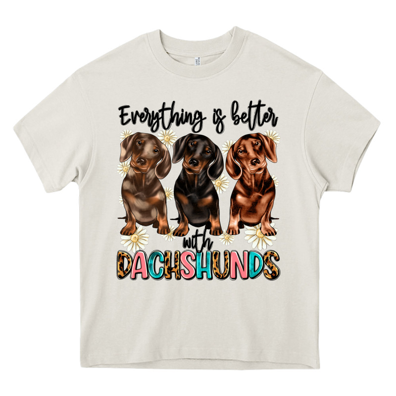 Everything Is Better With Dachshunds Heavy Core Tee by JahusDesignShop | Teevron
