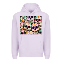 Lilac cinco de mayo skull Premium Hoodie - CowGirlArtShop