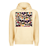 Pina Colada cinco de mayo skull Premium Hoodie - CowGirlArtShop