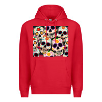 Red cinco de mayo skull Premium Hoodie - CowGirlArtShop