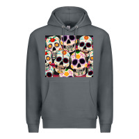 Rock cinco de mayo skull Premium Hoodie - CowGirlArtShop