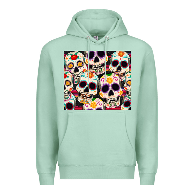 Cinco De Mayo Skull Premium Hoodie by CowGirlArtShop | Teevron