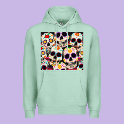 Cinco De Mayo Skull Premium Hoodie Designed By Cowgirlartshop
