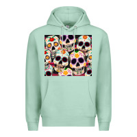 Seafoam cinco de mayo skull Premium Hoodie - CowGirlArtShop