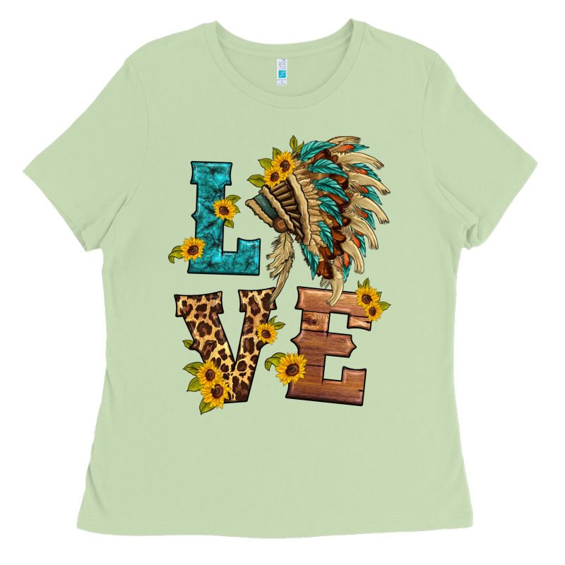 Love Indian Headdress Ladies Tee by HRA Design Shop | Teevron