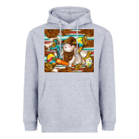 Heather Grey western bunny Heavyweight Hoodie - TumblerDesignByShophia