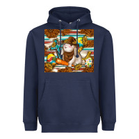 Navy western bunny Heavyweight Hoodie - TumblerDesignByShophia