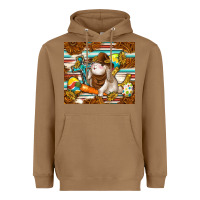 Toasted Coconut western bunny Heavyweight Hoodie - TumblerDesignByShophia