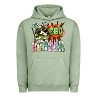 Pigment Oil Green egg hunter Urban Hoodie - FaDigitalArtStudio