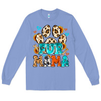 Colony Blue fur mama Long Sleeve Tee - MaliasSmallBusiness