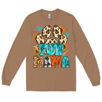 Toasted Coconut fur mama Long Sleeve Tee - MaliasSmallBusiness