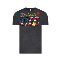 Vintage Black dispatcher life Vintage Tee - MaliasSmallBusiness