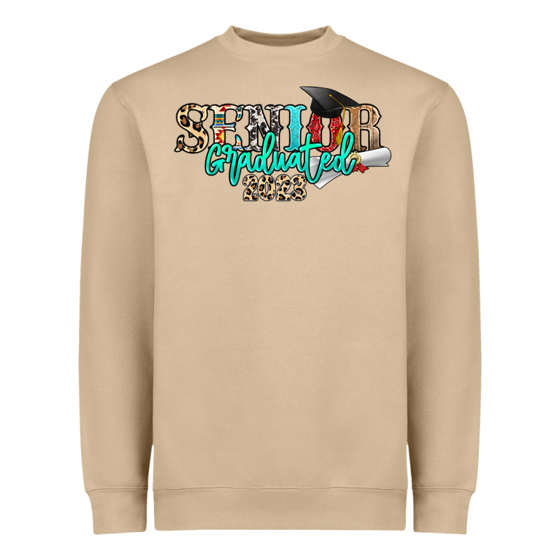 Senior Graduated 2023 Heavyweight Sweatshirt by NancyCooperArtShop | Teevron