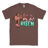 Chestnut he is risen Classic Tee - MaliasSmallBusiness