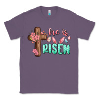 Lavender he is risen Classic Tee - MaliasSmallBusiness