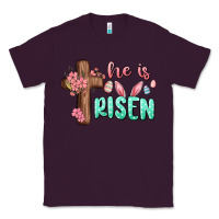 Plum he is risen Classic Tee - MaliasSmallBusiness