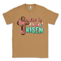 Toasted Coconut he is risen Classic Tee - MaliasSmallBusiness