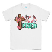 White he is risen Classic Tee - MaliasSmallBusiness