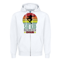 White ski kid like a regular kid but coolers Zipper Hoodie - Bettercallsaul
