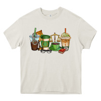 Cream lawyer coffee cups Heavy Core Tee - AdoDesignShop