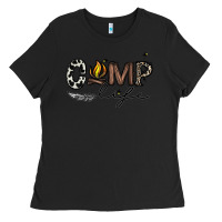 Black camp life Ladies Tee - CowhideDigitalArt