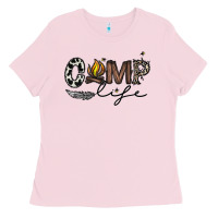 Bubblegum Pink camp life Ladies Tee - CowhideDigitalArt