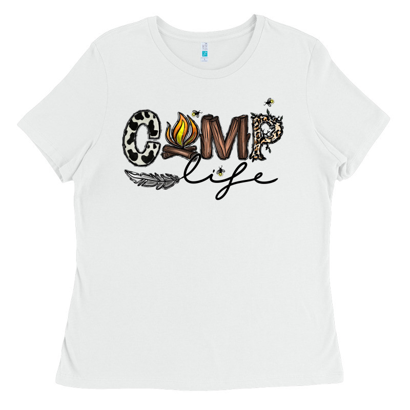 Camp Life Ladies Tee by CowhideDigitalArt | Teevron
