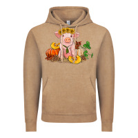 Vintage Coffee fall pig Vintage Hoodie - RanaPortraitStore