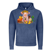 Vintage Denim fall pig Vintage Hoodie - RanaPortraitStore