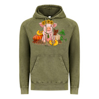 Vintage Olive fall pig Vintage Hoodie - RanaPortraitStore