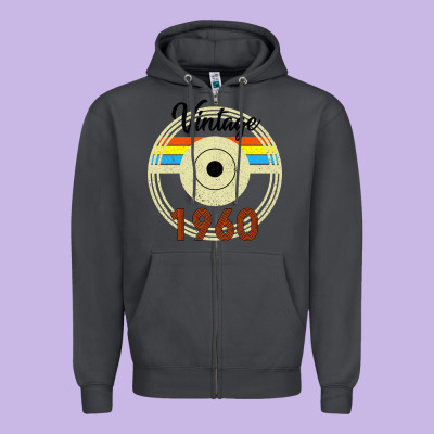 Vintage 1960 Zipper Hoodie Designed By Bettercallsaul