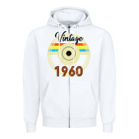 White Vintage 1960 Zipper Hoodie - Bettercallsaul