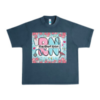 Midnight Navy registered nurse rn Urban Heavy Tee - MaliasSmallBusiness
