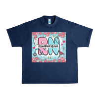 Navy registered nurse rn Urban Heavy Tee - MaliasSmallBusiness