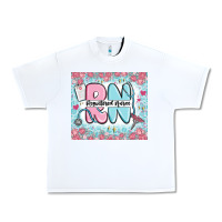 White registered nurse rn Urban Heavy Tee - MaliasSmallBusiness