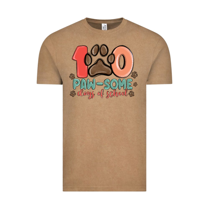 100 Pawsome Days Of School Vintage Tee by MaliasSmallBusiness | Teevron