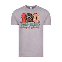 Vintage Zinc 100 pawsome days of school Vintage Tee - MaliasSmallBusiness