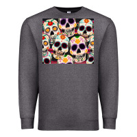 Charcoal Heather cinco de mayo skull Premium Sweatshirt - CowGirlArtShop