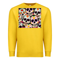 Lemon cinco de mayo skull Premium Sweatshirt - CowGirlArtShop