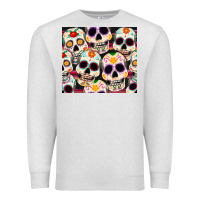 Oatmeal Heather cinco de mayo skull Premium Sweatshirt - CowGirlArtShop