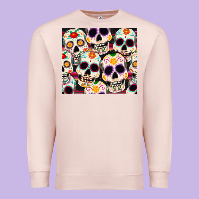 Cinco De Mayo Skull Premium Sweatshirt Designed By Cowgirlartshop