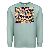 Seafoam cinco de mayo skull Premium Sweatshirt - CowGirlArtShop