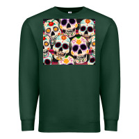 Sports Green cinco de mayo skull Premium Sweatshirt - CowGirlArtShop