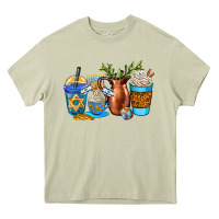 Mossy hannukah coffee cups Heavy Core Tee - AdoDesignShop