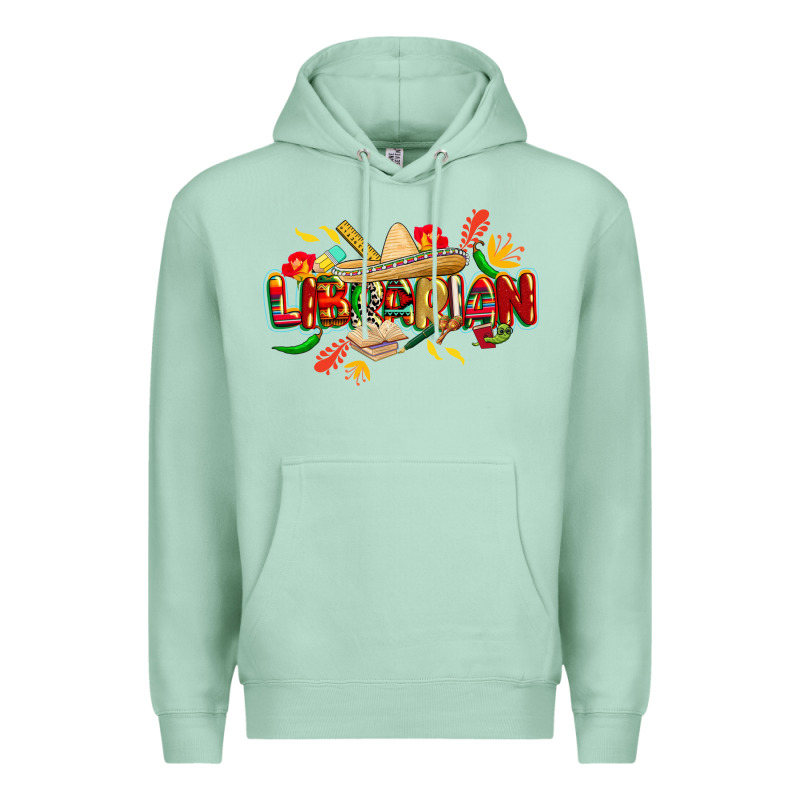Cinco De Mayo Librarian Premium Hoodie by CowGirlArtShop | Teevron