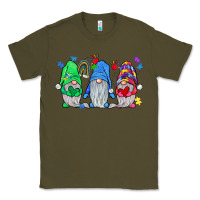 Army Green autism gnome Classic Tee - JahusDesignShop