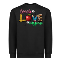 Black teach love inspire Heavyweight Sweatshirt - NancyCooperArtShop